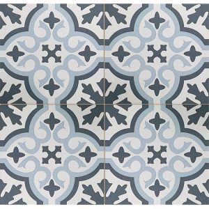  ������������ Etili Seramik Venice Sky Blue Black Pre-Cut 45x45