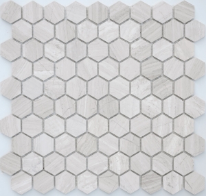  Travertino Silver Mat Hex 18x30x6