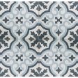 ������������ Etili Seramik Venice Sky Blue Black Pre-Cut 45x45